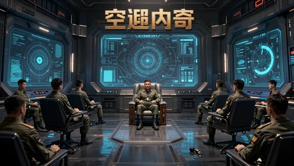 Tactical Evening Shelf collection: Military commanders in a war room with holographic tactical maps